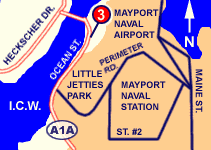 Map to Mayport boat ramp