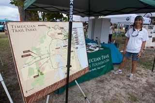 Photo of the Timucuan Trail Parks booth at the Ferry Fest.