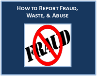 How to report fraud, waste & abuse