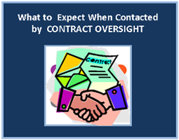 What to Expect When Contacted by CONTRACT OVERSIGHT - handshake in front of contract papers