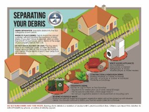 Separating Your Storm Debris infographic