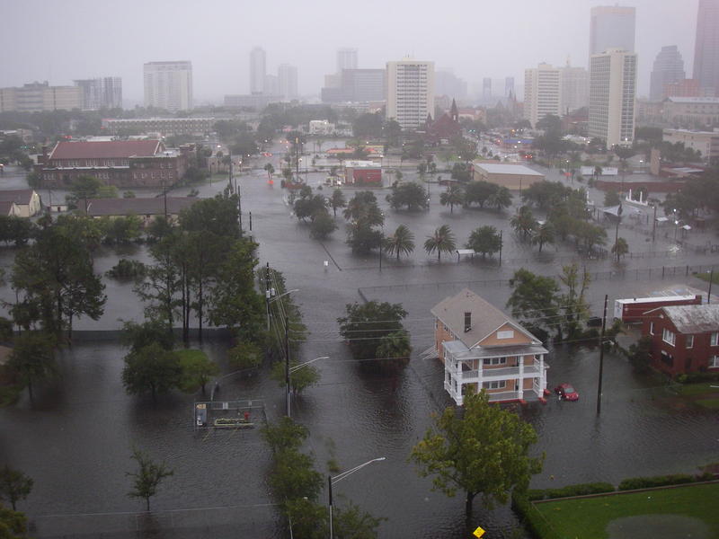 September 17, 2017 photo of flooding in Jacksonville after Hurricane Irma.