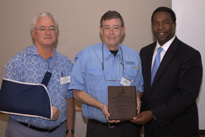 Mark Middlebrook Accepts the Christi P. Veleta Award.