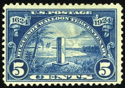 A stamp commemorating the Tercentenary of Ribault's landing