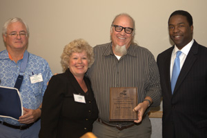 Neil Armingeon accepts the 2011 Charles E. Bennett Award.