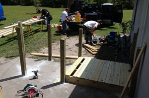King Construction Company building a Wheel Chair Ramp