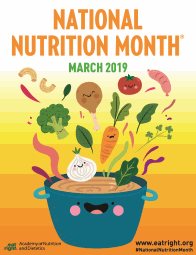 national nutrition month 2019 - illustration of food in a pot