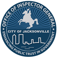 City of Jacksonville Office of Inspector General Seal - Enhancing Public Trust in Government