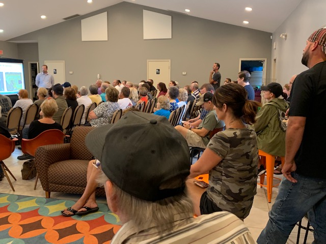 August 8, 2019 photo of the audience of a developer meeting.